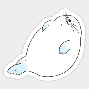 Adorable Seal Pup Sleeping Sticker